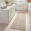 SAFAVIEH Natural Fiber Collection Runner Rug - 2'6" x 8', Sage & Natural Brown, Handmade Jute, Farmhouse Style, Chunky Textured Thick Pile (NF447S) - color: Sage/Natural, size: 2'6" x 8' (Runner)
