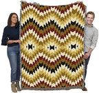 Pure Country Weavers Torched Earth - Western Tapestry Throw Blanket Woven from Cotton - Made in The USA (72x54) - color: Torched Earth
