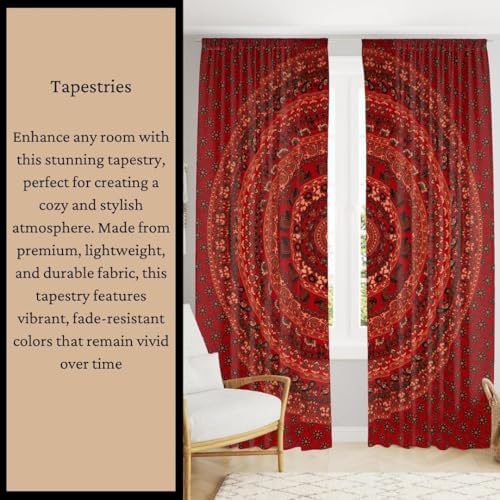 Bless International Handmade Indian hippie Bohemian Psychedelic Peacock Mandala Wall hanging College Dorm Beach Throws Table Cloth Bedding Tapestry (Blockbuster, Poster(30x40Inches)(76x101cms)) - color: Blockbuster, size: 40"L x 30"W