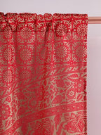Popular Handicrafts Indian Hippie Bohemian Beautiful Elephant Color Mandala Curtain Panels Red Gold - color: Red Gold, size: 38"W x 83"L (Pack of 2)