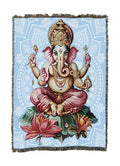 Pure Country Weavers Lotus Mandala Blanket - Religious Gift Tapestry Throw Woven from Cotton - Made in The USA (50X60) - color: Lotus Mandala, size: 50x60