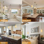 YUYI Alabaster Pendant Light for Kitchen Island, H-9.5in Modern Brass Hanging Light Fixture with Natural Alabaster Stone Shade, Adjustable Pendant Lighting Over Sink, Dining, Bar, Counter - color: 1-Gold, size: 1 Pack