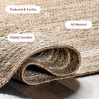 nuLOOM Rikki Coastal Braided Jute Area Rug, 9x12, Off-white - color: Off White, size: 8'6" x 11'6" (Rectangular)