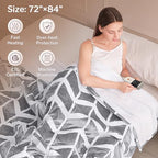 VENTIMI Electric Heated Blanket Full Size, 72" x 84" Heated Blanket with 9 Heat Levels & 2 to 10 Hours Auto Off, Fast Heating Blankets with ETL & FCC Certification, Grey - color: Grey, size: Full