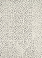Abani Neutral Collection Cream Area Rug 6' x 9' for Living Room, Bedroom - Modern Design - Durable & Easy to Clean - color: Black, size: 6' x 9' (Rectangular)