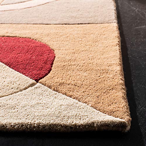 SAFAVIEH Rodeo Drive Collection Accent Rug - 2' x 3', Beige & Multi, Handmade Mid-Century Modern Abstract Wool, Ideal for High Traffic Areas in Entryway, Living Room, Bedroom (RD845A) - color: Beige/Multi, size: 2' x 3' (Rectangular)