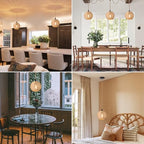 3 Lights Plug in Pendant Light with Cord On/Off Switch Rattan Hanging Lamp with 22ft Hand Woven Wicker Plug in Chandelier Boho Hanging Lights Fixture for Bedroom Kitchen Hallway Foyer - size: Plug 3 Lights Round