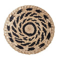 Boho Wall Basket,Seagrass Rattan Wicker Boho Wall Decor, Eco-Friendly Round Wall Art for Farmhouse Bedroom Living Room Display Table Settings Kitchen Home (Style J)