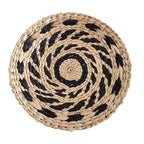Boho Wall Basket,Seagrass Rattan Wicker Boho Wall Decor, Eco-Friendly Round Wall Art for Farmhouse Bedroom Living Room Display Table Settings Kitchen Home (Style J)