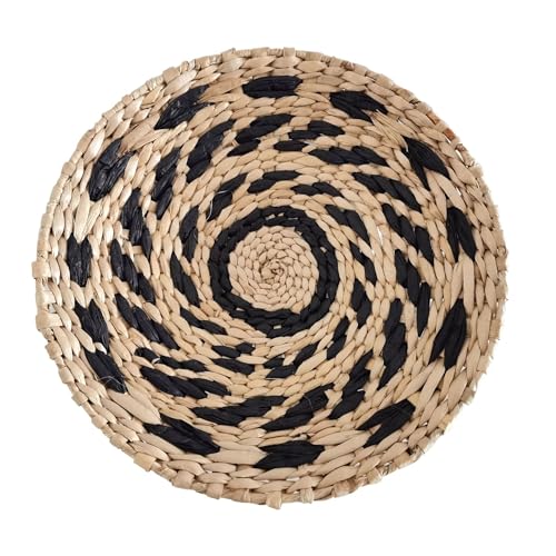 Boho Wall Basket,Seagrass Rattan Wicker Boho Wall Decor, Eco-Friendly Round Wall Art for Farmhouse Bedroom Living Room Display Table Settings Kitchen Home (Style J)