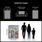 NORTHWEST Warner Brothers Wizard of Oz, 'Group' Woven Tapestry Throw Blanket, 48" x 60", Multi Color