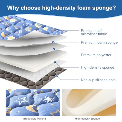 Premium Foam Baby Play Mat 79" X 71", Extra Large Activity Playmats for Babies,Toddlers, Infants, Soft Thicker Sponge Baby Mat for Floor, Play & Tummy Time, Machine Washable for Easy Care - color: B-blue Sky, size: 79" X 71"
