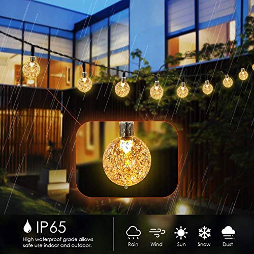 Battery Operated String Lights Waterproof 16FT 30 LED 8 Modes Fairy Garden Globe String Lights with Timer for Christmas Tree Holiday Outdoor Indoor Patio Party Decor, Warm White (2 Pack) - color: Green Wire Warm White, size: 2 Pack