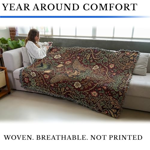 Pure Country Weavers Monster Moth Man Blanket - Fantasy Gift - Tapestry Throw Woven from Cotton - Made in The USA (72x54) - color: Monster Moth Man, size: 72x54