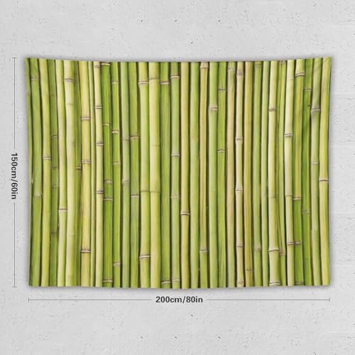 HZOHNAGO Bamboo Tapestry Chinese Style Green Pattern Printed Wall Tapestry Painting Wall Hanging for Bedroom Living Room Dorm 80" W x 60" H - color: Bamboo-7, size: 80"L x 60"W