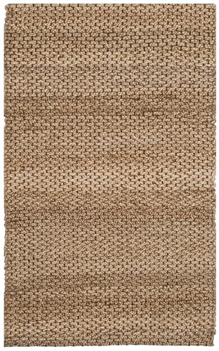 SAFAVIEH Natural Fiber Collection Accent Rug - 4' x 6', Natural, Handmade Farmhouse Jute, Ideal for High Traffic Areas in Entryway, Living Room, Bedroom (NF870A) - size: 4' x 6' (Rectangular)