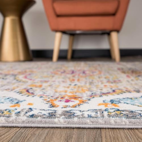 Rugshop Vintage Distressed Bohemian Area Rug 2' x 3' Gray - color: Grey, size: 2' x 3' (Rectangular)
