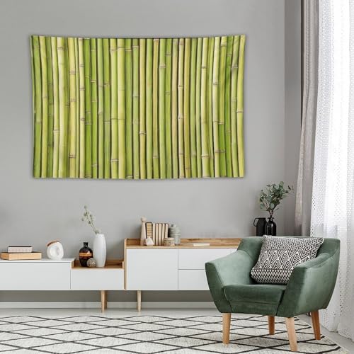 HZOHNAGO Bamboo Tapestry Chinese Style Green Pattern Printed Wall Tapestry Painting Wall Hanging for Bedroom Living Room Dorm 60" W x 40" H - color: Bamboo-7, size: 60"L x 40"W