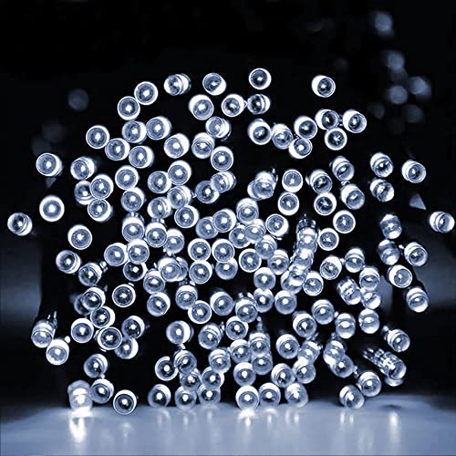 Dazzle Bright Christmas String Lights, 100 LED 33 FT Connectable Fairy Lights with 8 Modes, Waterproof Christmas Decorations for Indoor Outdoor Holiday Party Home Tree Decor (White) - color: White