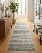 Rugs.com Angelica Collection Rug – 10 Ft Runner Gray Medium Rug Perfect for Hallways, Entryways - color: Grey, size: 2'7" x 10' (Runner)