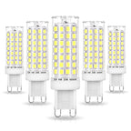 Ziomitus No Flicker G9 Led Bulbs Dimmable Daylight 6000K,Replace 40W 50W 60W Halogen,AC120V Dimmable G9 6W LED Cool White for Chandelier Pendant Ceiling Lamp(5Pack) - color: Daylight White, size: 6 Watts