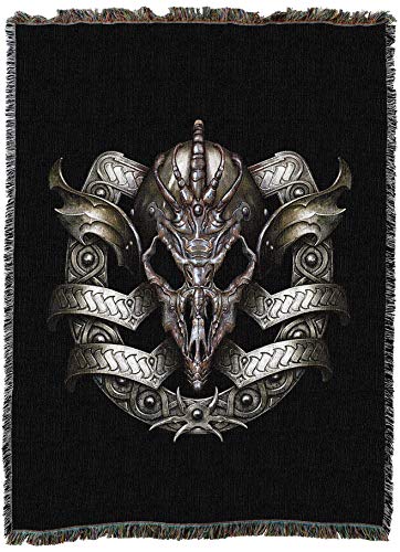 Pure Country Weavers Escudo Blanket by Ciruelo - Gift Fantasy Tapestry Throw Woven from Cotton - Made in the USA (72x54) - color: Escudo
