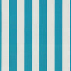 Pillow Perfect Stripe Indoor/Outdoor Accent Throw Pillow, Plush Fill, Weather, and Fade Resistant, Large Throw - 18.5" x 18.5", Blue/White Cabana Stripe, 2 Count