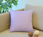 Aiking Home Woven Fine Faux Linen Throw Pillow Cover, Size 18"x18", Lavender - color: Lavender, size: 18" x 18" (Pack of 1)