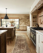 Loloi Magnolia Home by Joanna Gaines Sinclair Collection SIN-01 Rust/Lagoon 8'-6" x 11'-6", .25" Pile Height, Machine Washable, Area Rug - color: Rust / Lagoon, size: 8'6" x 11'6" (Rectangular)