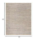 SAFAVIEH Area Rug 8x10 - Cape Cod Collection - Large - Blue & Natural, Handmade Braided Jute, Boho Design, Ideal for Living Room, Bedroom, Office, Dining Space (CAP305M) - color: Blue/Natural, size: 8' x 10' (Rectangular)