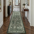Runner Rug, Washable Non Slip Low Pile Kitchen Runner, Soft Boho Modern Rug for Hallways, Bedroom, 2'6"x 8, Sage Green - color: A-sage Green, size: 2'6" x 8' (Rectangular)