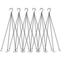 garini 6 Pack, 23 Inch Hanging Baskets Chain,Black Hanging Chains with Hooks Flower Pot Chain Replacement Plant Hangers for Planters, Bird Feeders and Lanterns - color: Black, size: 6P