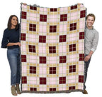 Pure Country Weavers Innocent Plaid Blanket - Gift Tapestry Throw Woven from Cotton - Made in the USA (72x54) - color: Innocent
