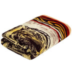 100% Cotton Throw Blanket for Couch Sofa or Bed All Season Terry Blankets & Throws, Lightweight & Breathable Cotton Blanket, Picnic Rug, Terry Bed Sheet (Tiger) - color: Tiger