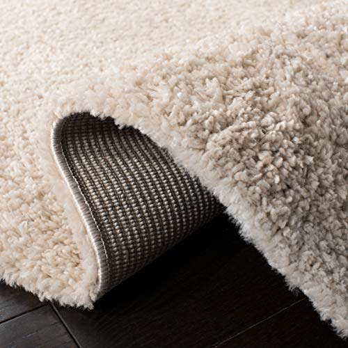 SAFAVIEH August Shag Collection Accent Rug - 2' x 3', Beige, Solid Design, Non-Shedding & Easy Care, 1.2-inch Thick Ideal for High Traffic Areas in Entryway, Living Room, Bedroom (AUG900D) - color: Beige, size: 2' x 3' (Rectangular)
