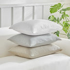 WARMDERN Waffle Weave Pillowcases Standard Size 2 Pack Pillow Cases Soft Microfiber Pillow Case Covers Set of 2 Boho Woven Textured Pillowcase with Envelope Closure(Light Grey, Standard, 20x26 Inches) - color: Light Grey-waffle Weave, size: 20" x 26" (Pac