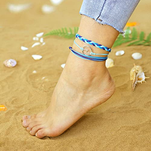 choice of all String Bracelets for Women Boho Wave Surfer Beach Wear Cute Bracelets Set Summer Friendship Jewelry Accessories Beach Stuff - color: C2:3 pcs blue surfer bracelets