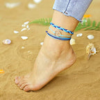 choice of all String Bracelets for Women Boho Wave Surfer Beach Wear Cute Bracelets Set Summer Friendship Jewelry Accessories Beach Stuff - color: C2:3 pcs blue surfer bracelets