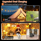 Kawaya Outdoor String Lights, LED Patio Light, Shatterproof Edison Globe Bulbs - IP65 Waterproof Dimmable Hanging Light - size: 31FT-New