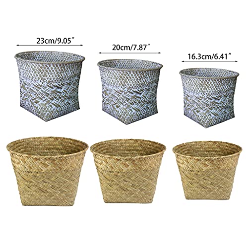 Planter Basket Indoor Outdoor Garden Hand Woven Flower Pots Cover Plant Containers Decoration Planter Decoration Storage