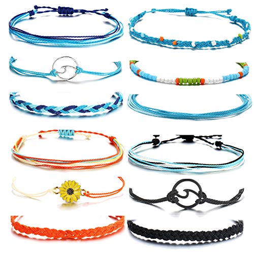 choice of all String Bracelets for Women Boho Wave Surfer Beach Wear Cute Bracelets Set Summer Friendship Jewelry Accessories Beach Stuff - color: H2:4 sets
