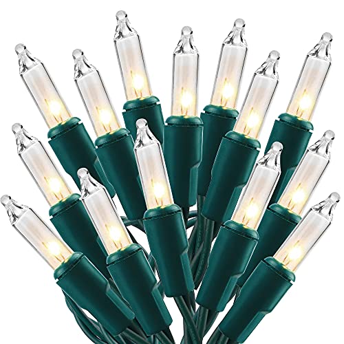 Christmas Lights, 150 Count 29 FT Christmas Mini String Lights, Green Wire Fairy Light, 120V UL Certified Connectable Xmas Tree Light for Patio, Holiday, Party, Outdoor Indoor Decoration, Warm White - color: Clear Warm White