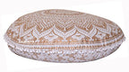 32" Ombre Mandala Bohemian Yoga Meditation Floor Pillow Cover Comfortable Home Cushion Couch Seating Large Zipped Throw Hippie Decorative Ottoman Boho Indian (Golden, 32 inches)