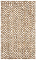 SAFAVIEH Natural Fiber Collection Accent Rug - 3' x 5', Natural & Ivory, Handmade Boho Farmhouse Woven Jute, Ideal for High Traffic Areas in Entryway, Living Room, Bedroom (NF185A) - size: 3' x 5' (Rectangular)