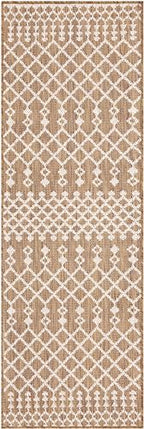Nourison Home Positano Jute 2' x 6' Area Rug - Easy Clean, Non Shedding, Bed Room, Living Room, Dining Room, Kitchen (6' Runner) - color: Jute, size: 2' x 6' (Runner)