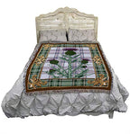 Pure Country Weavers Scotland - National Flower The Flowering Thistle Blanket - Gift Tapestry Throw - Woven from Cotton - Made in the USA (72x54) - color: Scotland Thistle, size: 72" x 54"