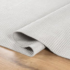 CAMILSON Easy Jute Rug 8x10, Indoor Outdoor Off-White Farmhouse Area Rugs for Living Room Patio and Kitchen Rug, Solid Woven Design, Easy-Cleaning, Non Slip Washable Outside Carpet Alfombras (8 x 10)