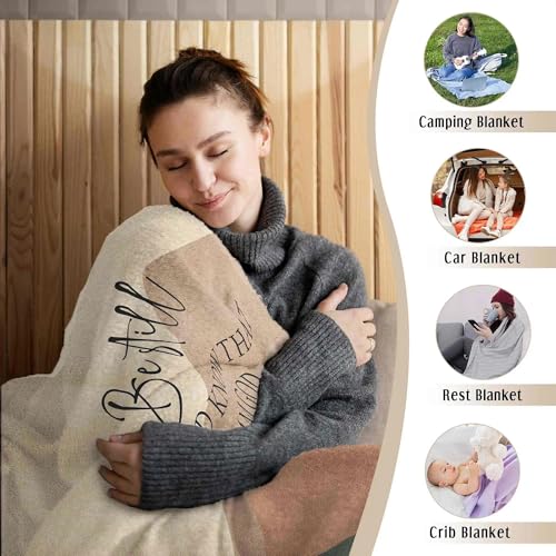 HIWX Boho Christian Blanket, Be Still and Know that I Am God Bible Verse Abstract Mountain Throw Blanket for Home Bedroom Living Room Couch Bed Decor, Christian Gifts for Women Faith, 30x40 Inches - color: Be Still, size: 30“L x 40”W