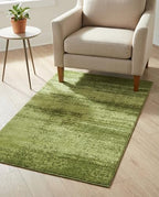 Rugs.com - Angelica Rug – 3' 1 x 5' 3 Green Easy-Clean Rug – Ideal for Kitchens, Entryways, and Bathrooms - color: Green, size: 3'3" x 5'3" (Rectangular)