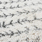 Creative Co-Op Cotton Printed Tufted Tassels, Black & Cream Color Pillow